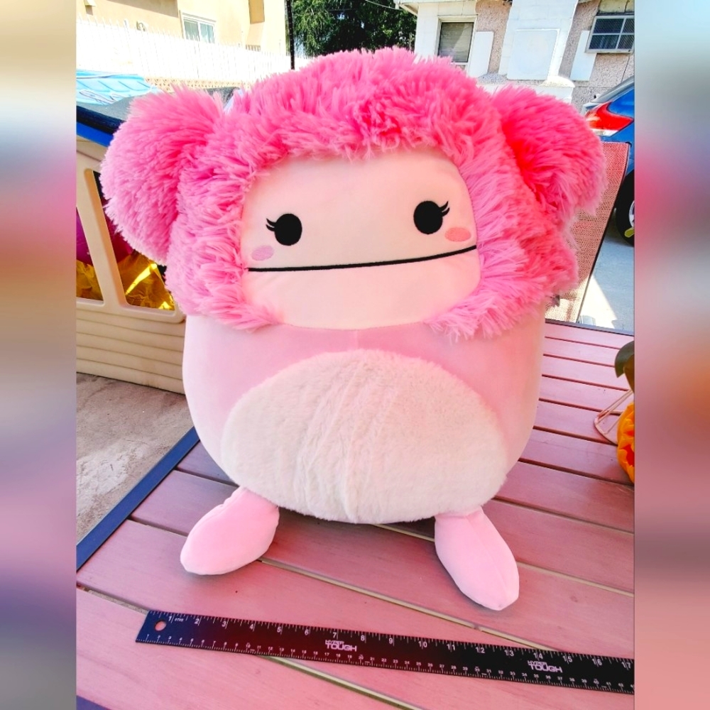 Squishmallows 16" Brina the Pink Bigfoot